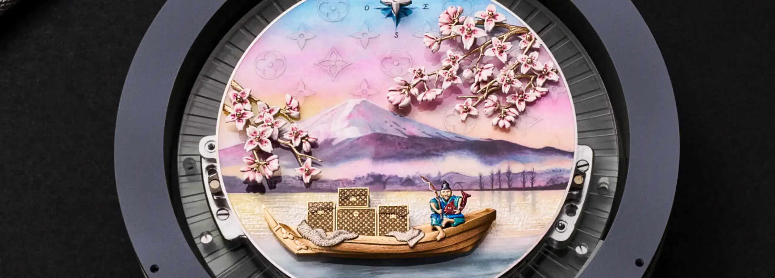 루이 비통 에스칼 오투르 뒤 몽드 에스칼 오 몽 후지 포켓 워치